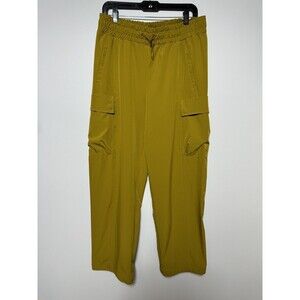 Fabletics Eleanor Warm Olive Cargo Track Pants Womens Size Large